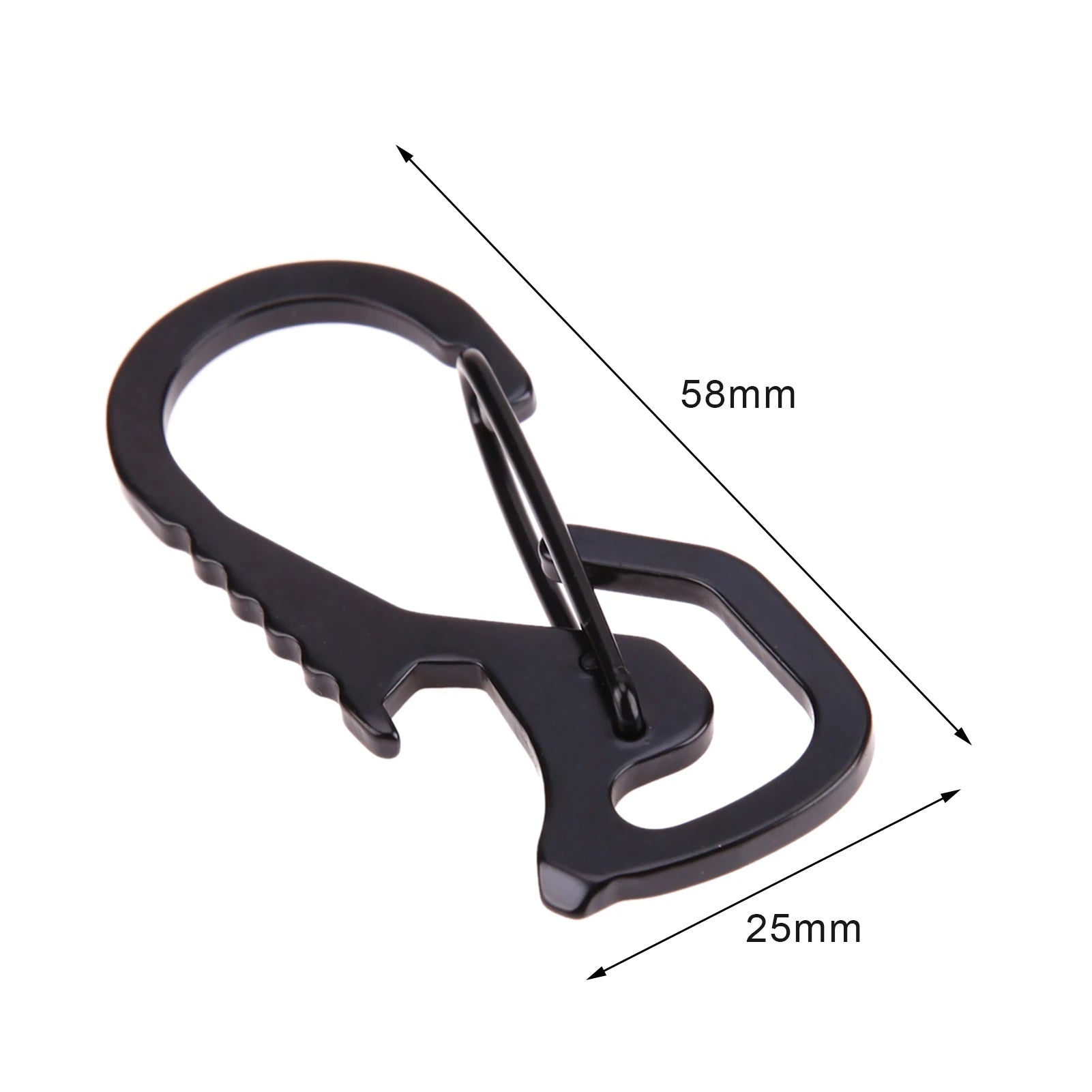 Multifunctional Waist Chain Keychain Outdoor Camping Durable Bottle Opener Carabiner Screwdriver Mini Keychain Tool